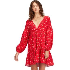 Billabong X Wrangler Falling for You Floral Babydoll Dress